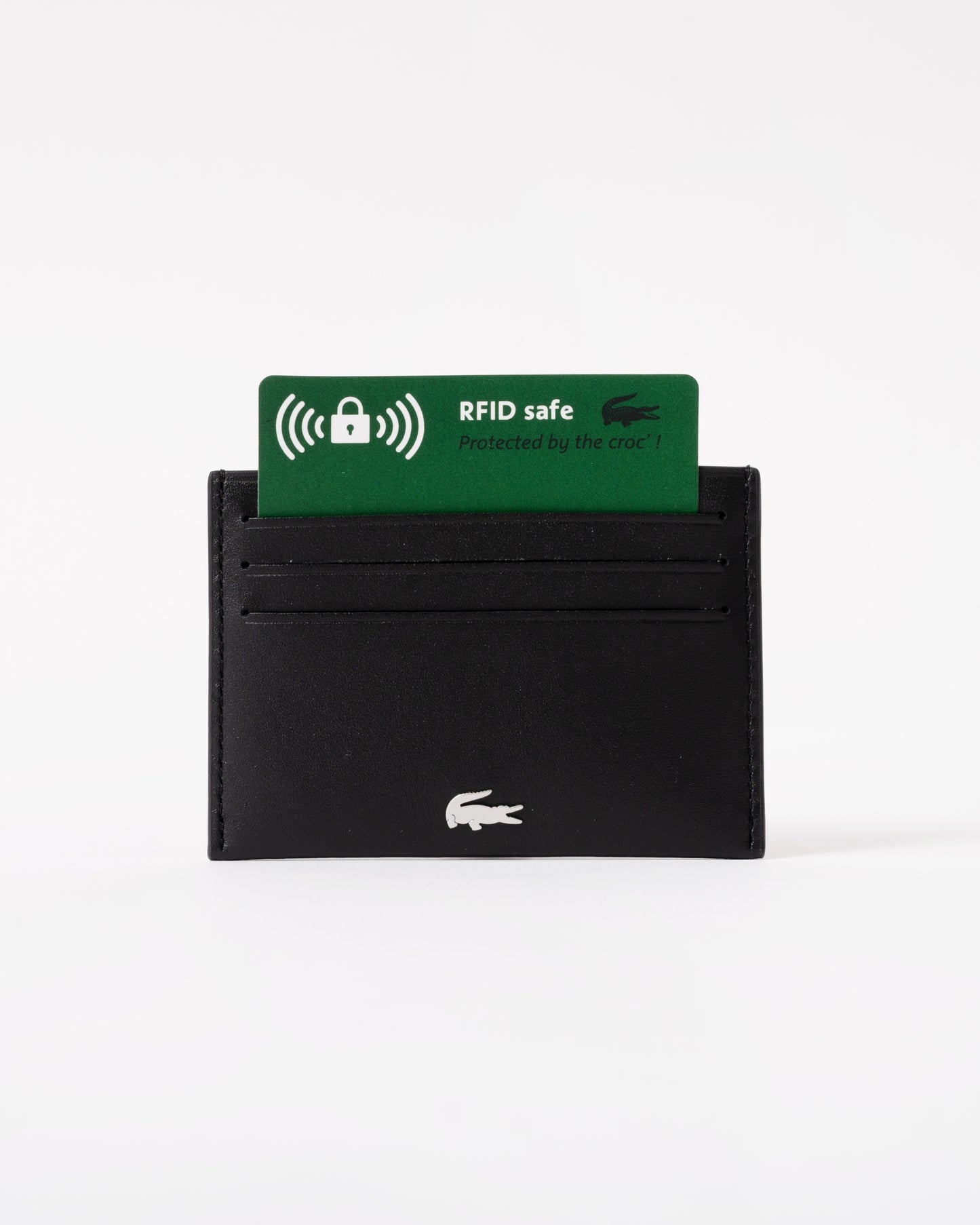 Lacoste Credit Card Holder And Key Ring Gift Box - Noir KR Croc Sinope R66