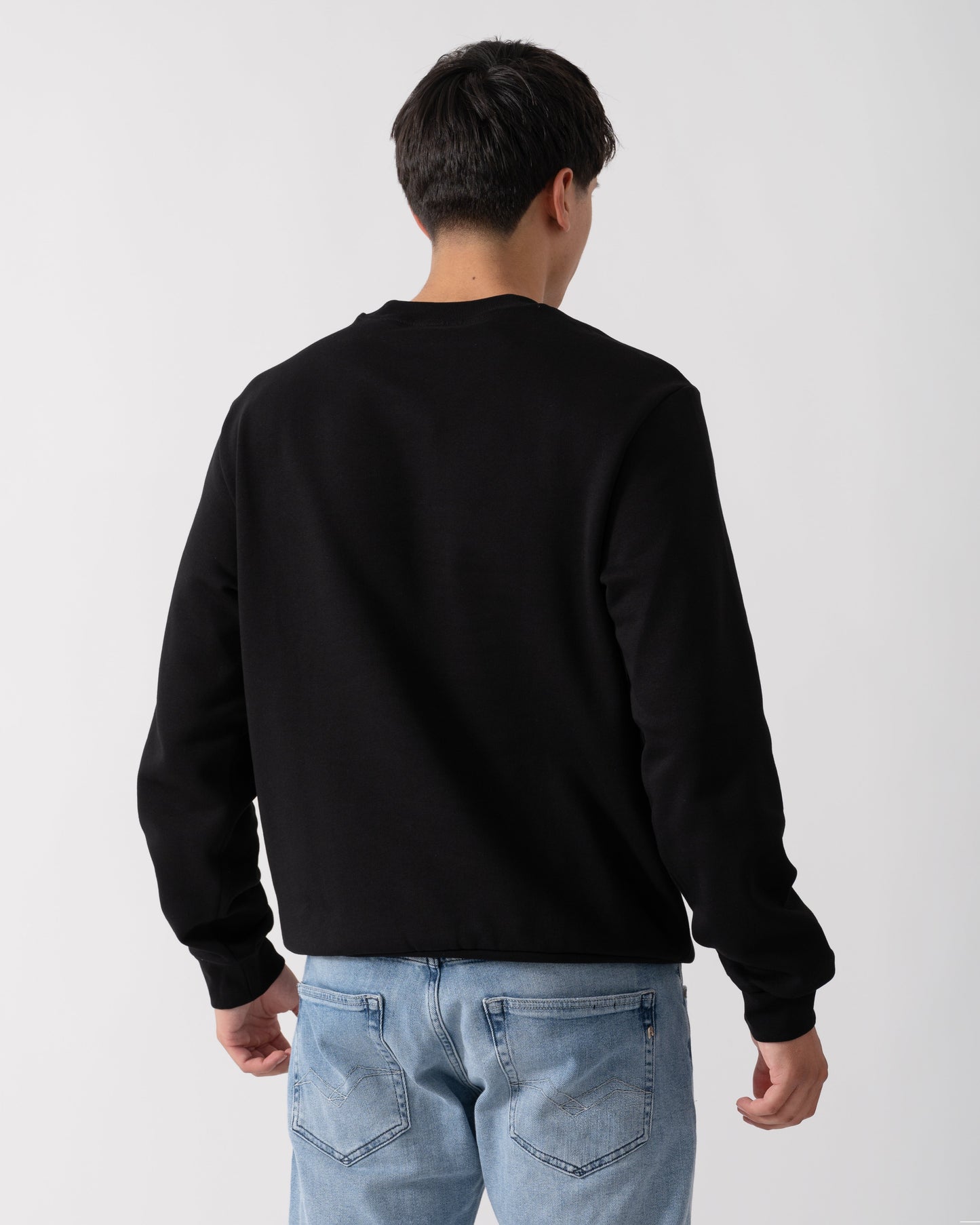 Lacoste Mens Crew Neck Fleece Sweatshirt - Black 031