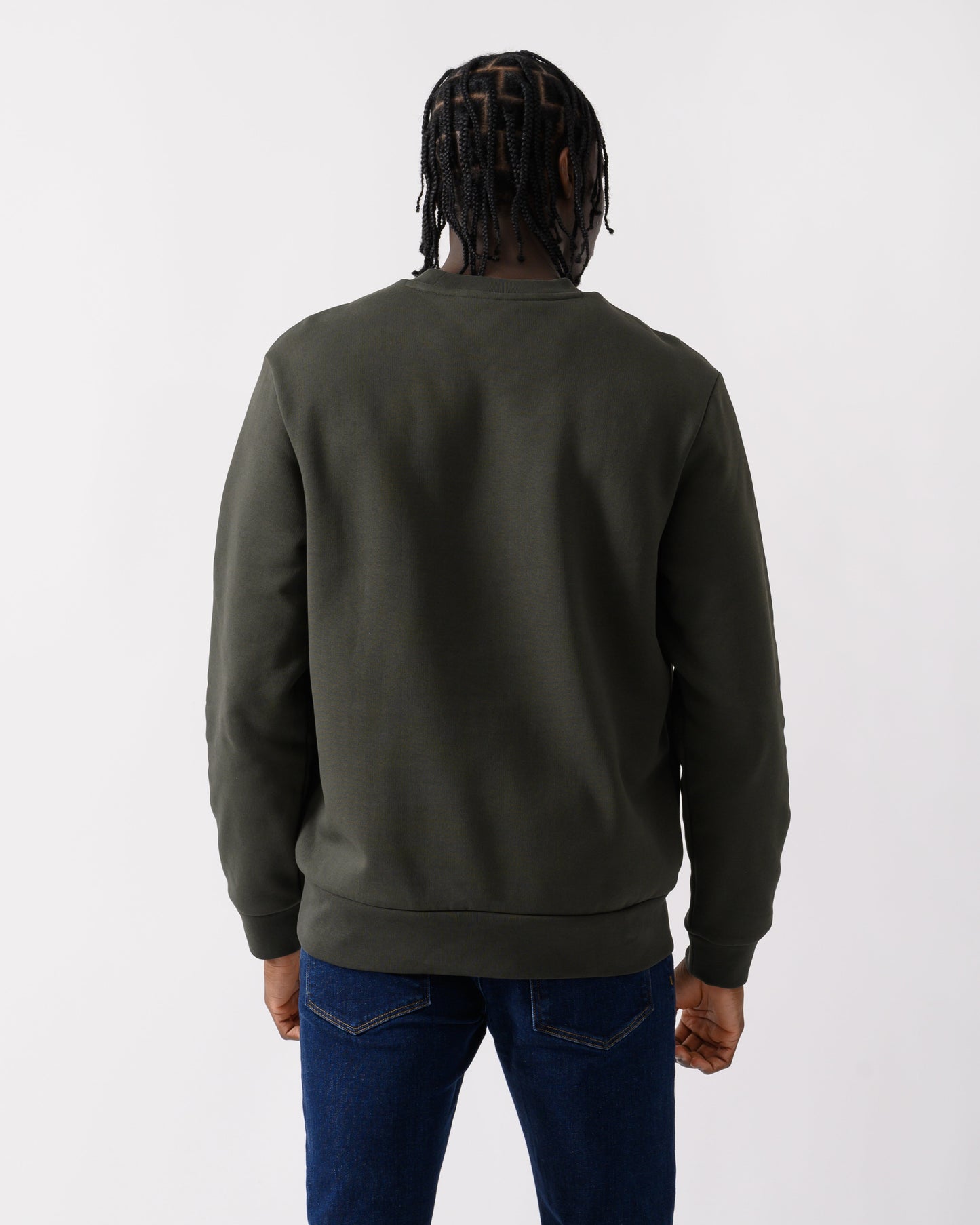Lacoste Mens Crew Neck Fleece Sweatshirt - Sapwood L7A