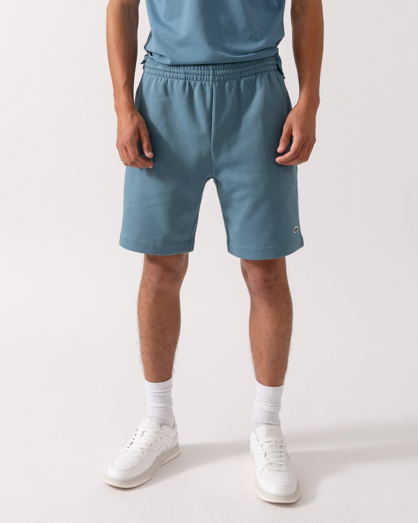 Lacoste Mens Fleece Shorts - Limestone HD9