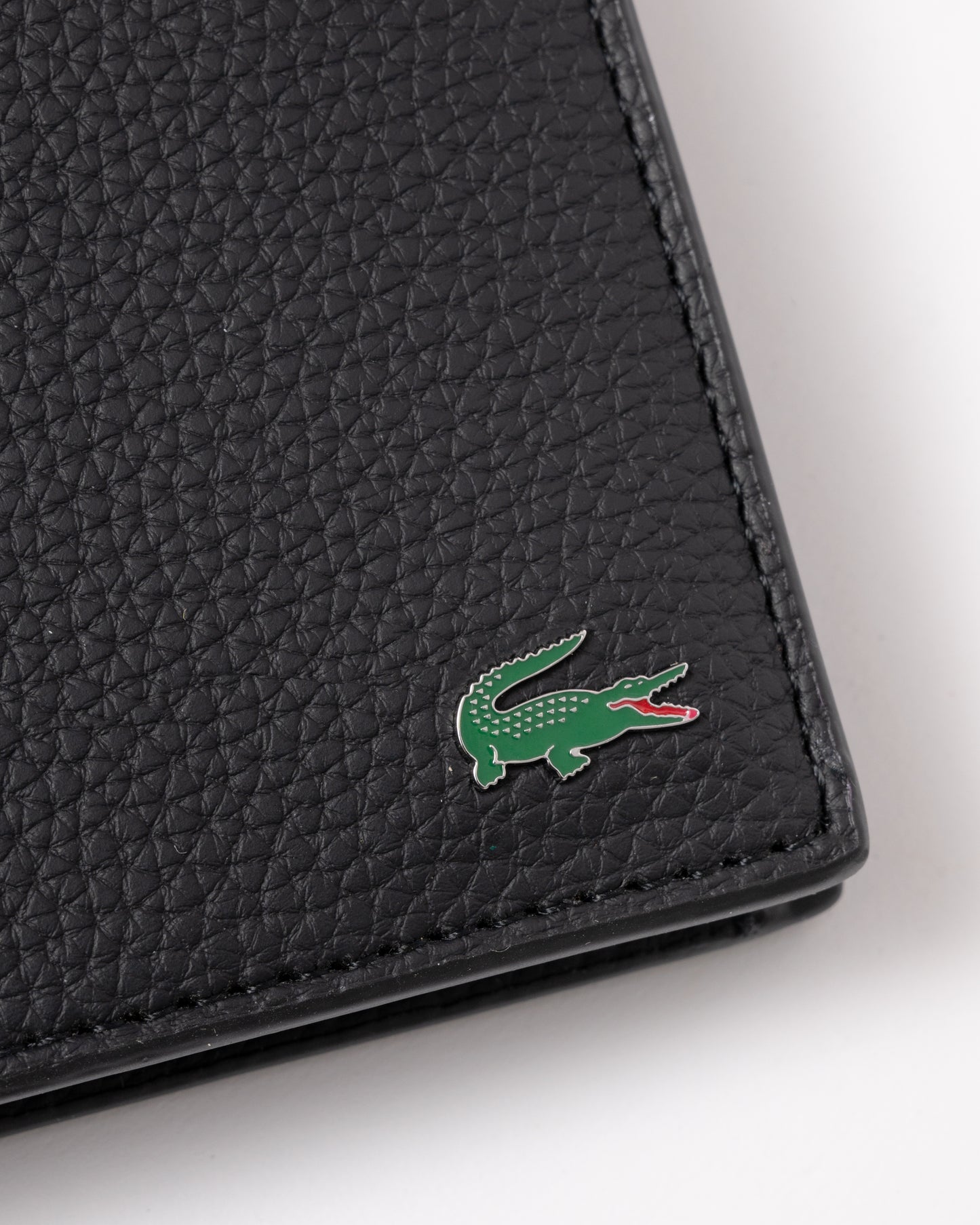 Lacoste Mens Medium Billfold Coin Wallet - Noir 000