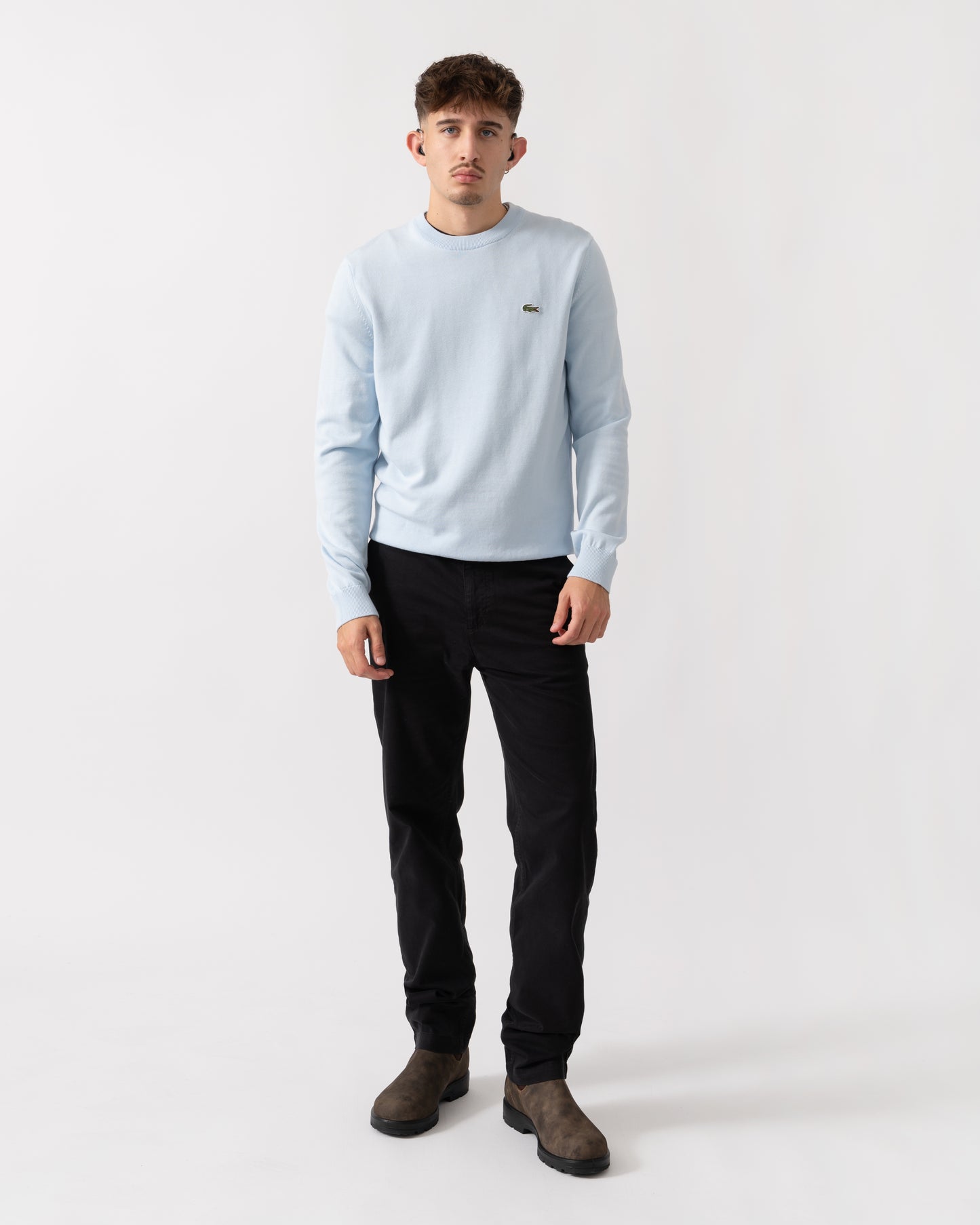 Lacoste Mens Organic Cotton Crew Neck Sweater - Rill T01