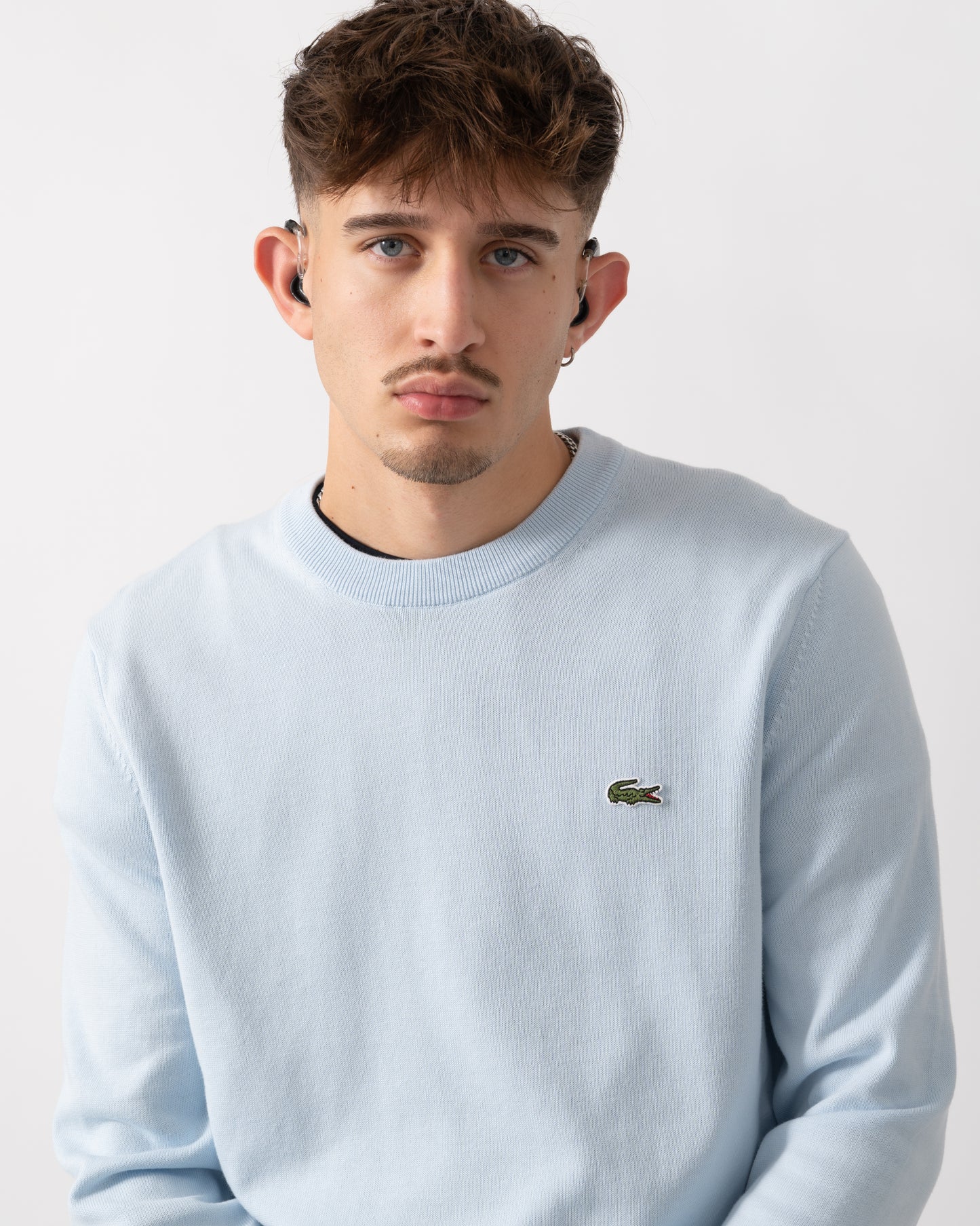 Lacoste Mens Organic Cotton Crew Neck Sweater - Rill T01