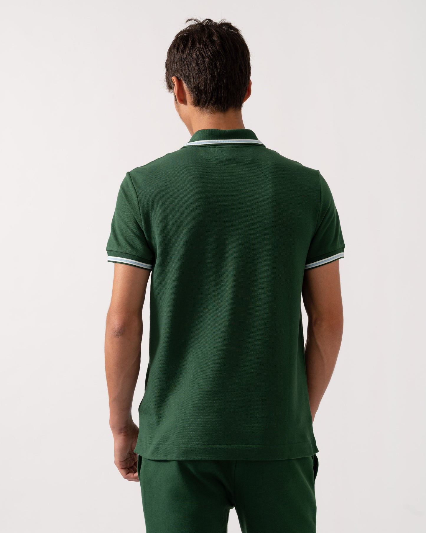 Lacoste Mens Tipped Polo Shirt - Green 132