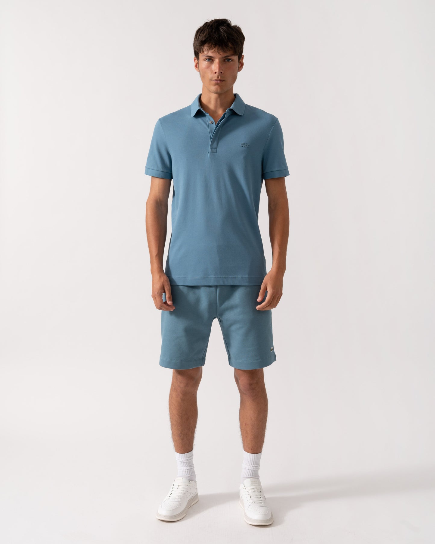 Lacoste Smart Paris Mens Stretch Cotton Polo Shirt - Limestone HD9