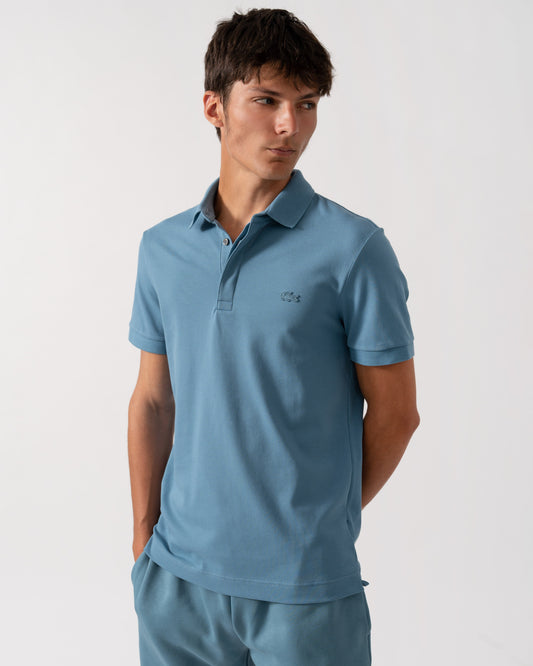 Lacoste Smart Paris Mens Stretch Cotton Polo Shirt - Limestone HD9