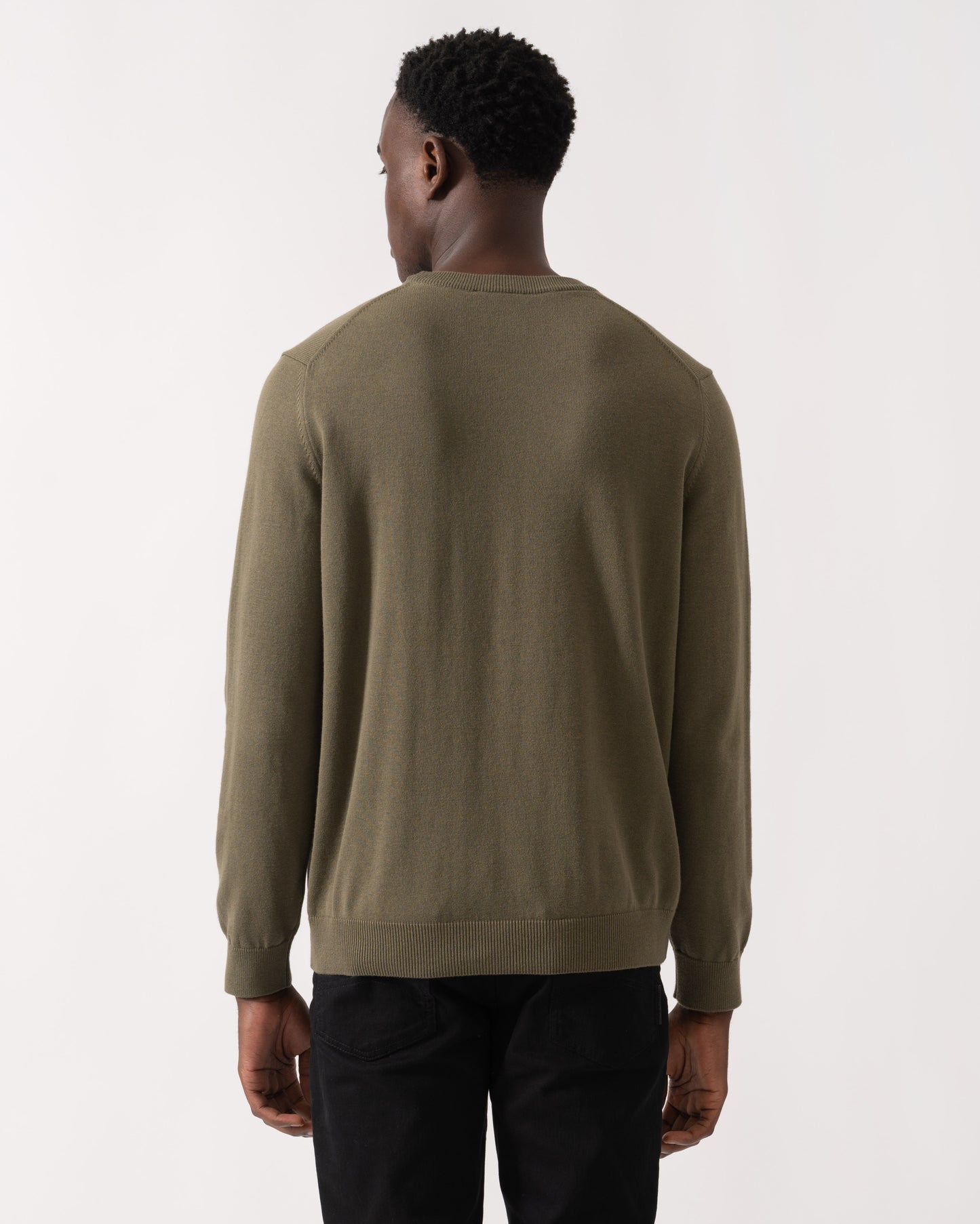Lacoste Unisex Organic Cotton Sweater - Olive E9F