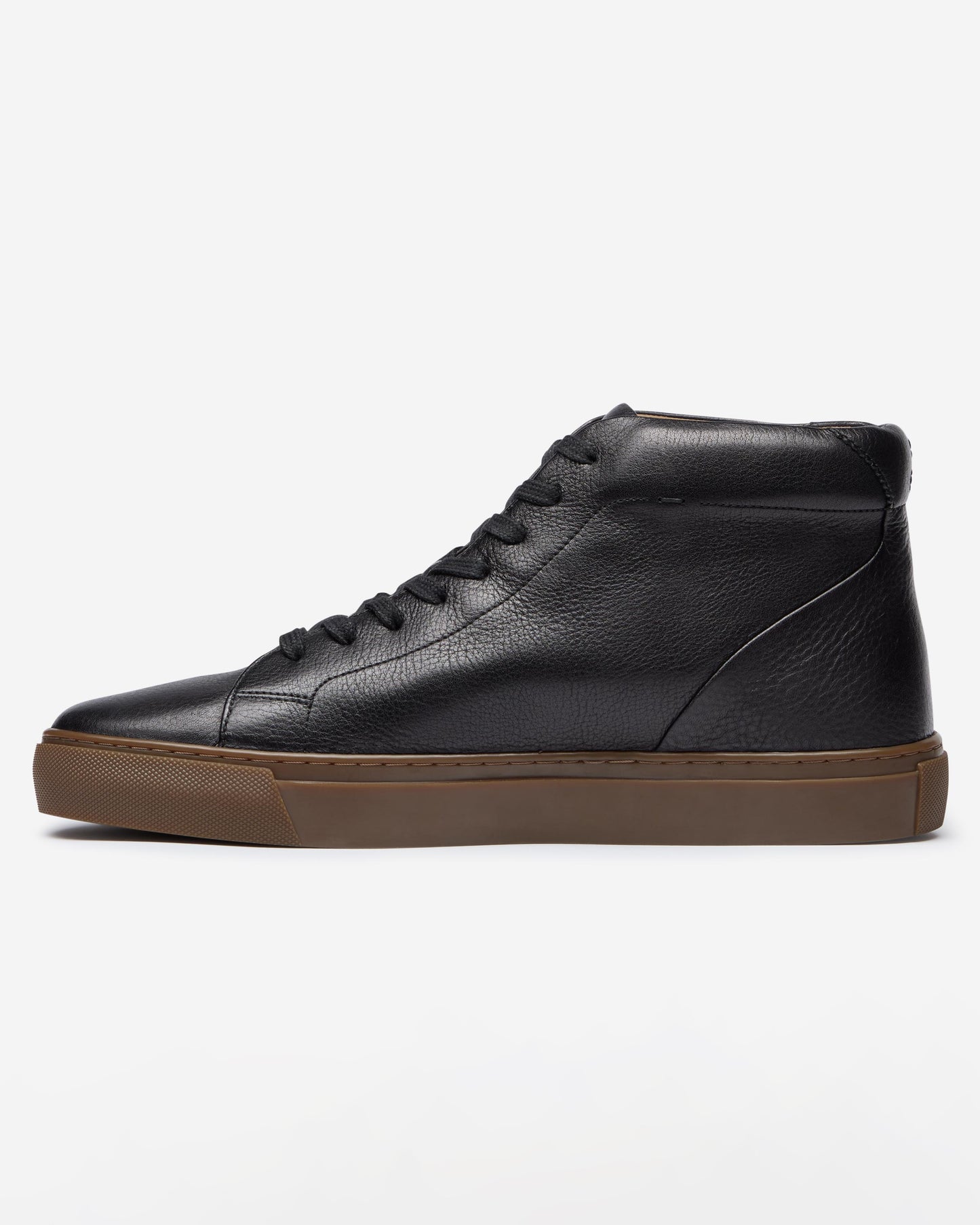 Oliver Sweeney Laxey Mens Soft-Milled Calf Leather Hi-Tops - Black