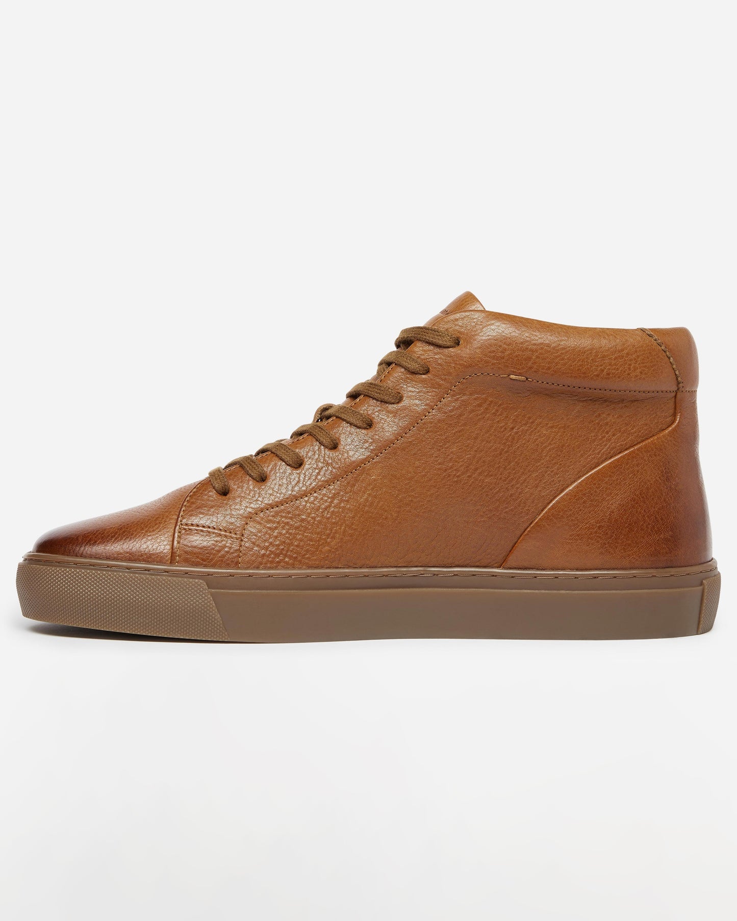 Oliver Sweeney Laxey Mens Soft-Milled Calf Leather Hi-Tops - Tan