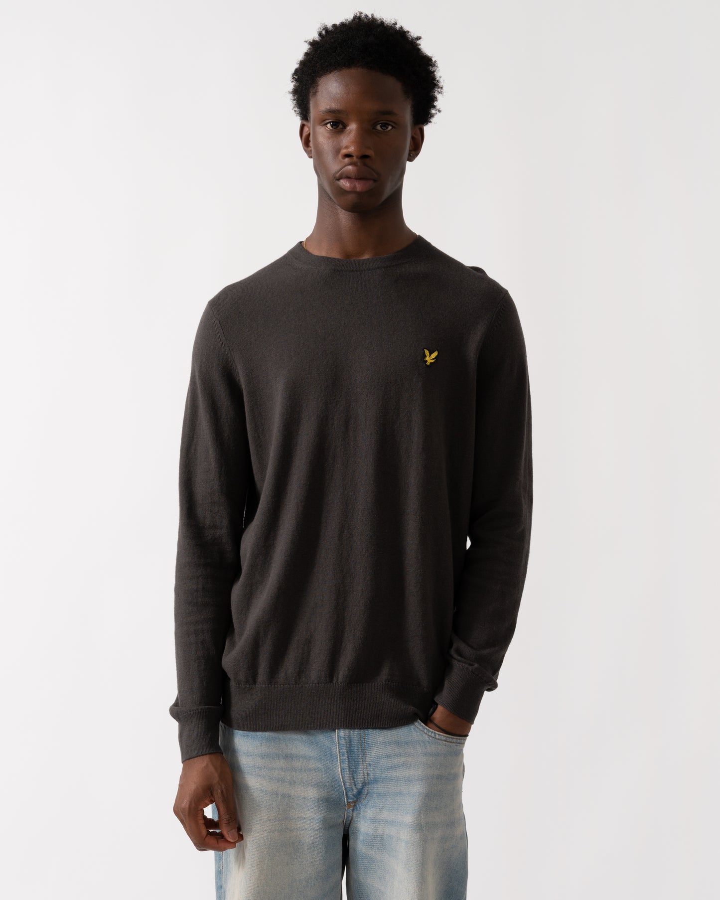 Lyle & Scott Cotton Merino Mens Crew Neck Jumper
