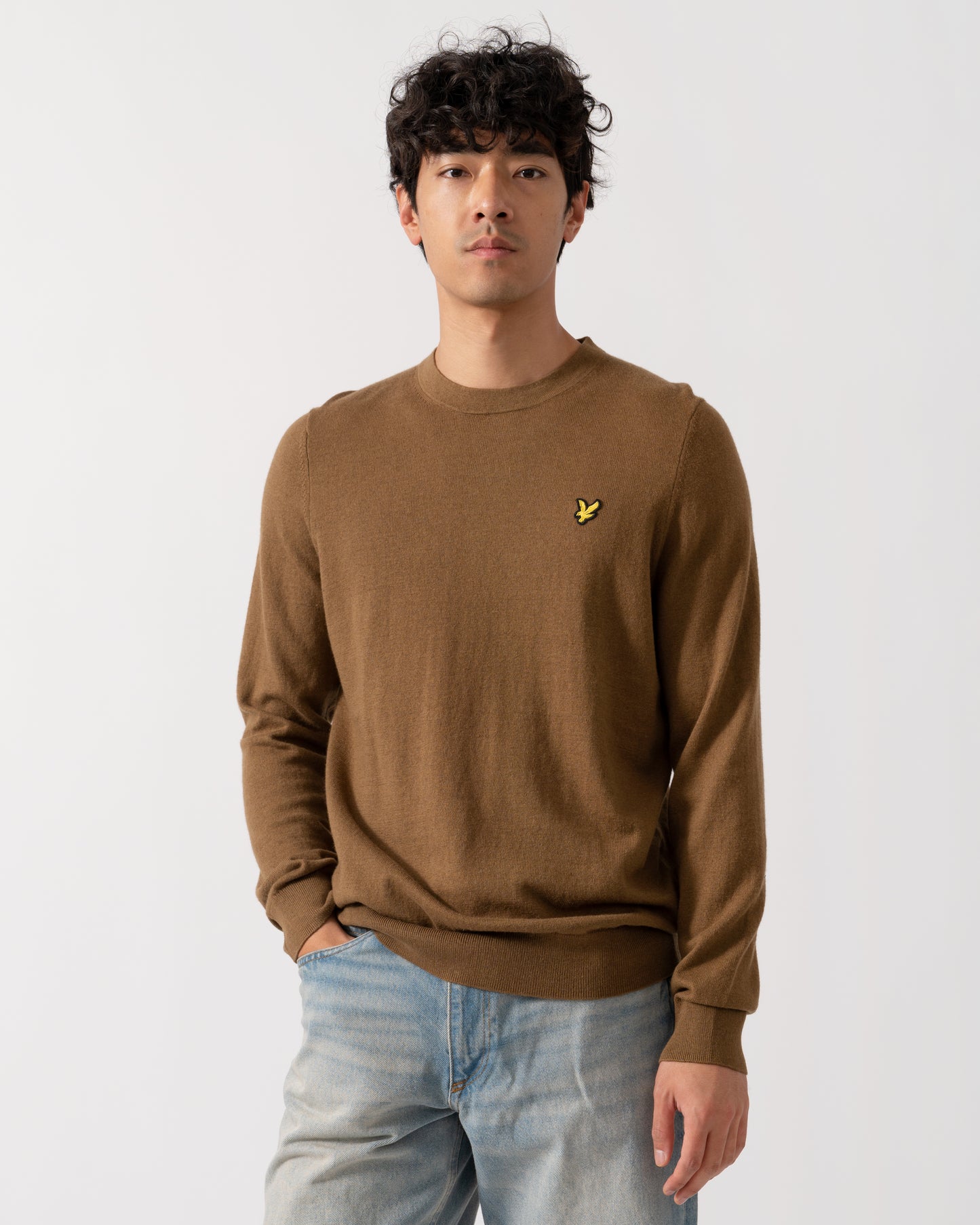 Lyle & Scott Cotton Merino Mens Crew Neck Jumper