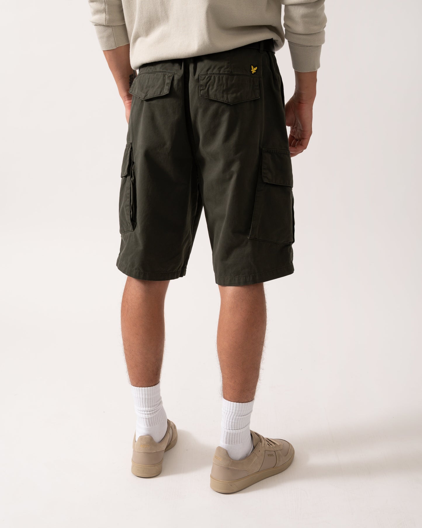 Lyle & Scott Mens Cargo Shorts - W485 Olive