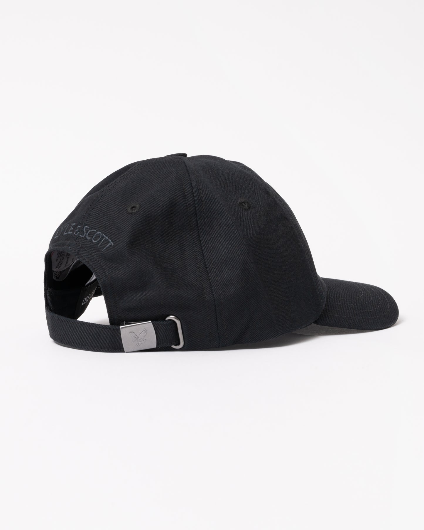 Lyle & Scott Tonal Eagle Baseball Cap - Z865 Jet Black