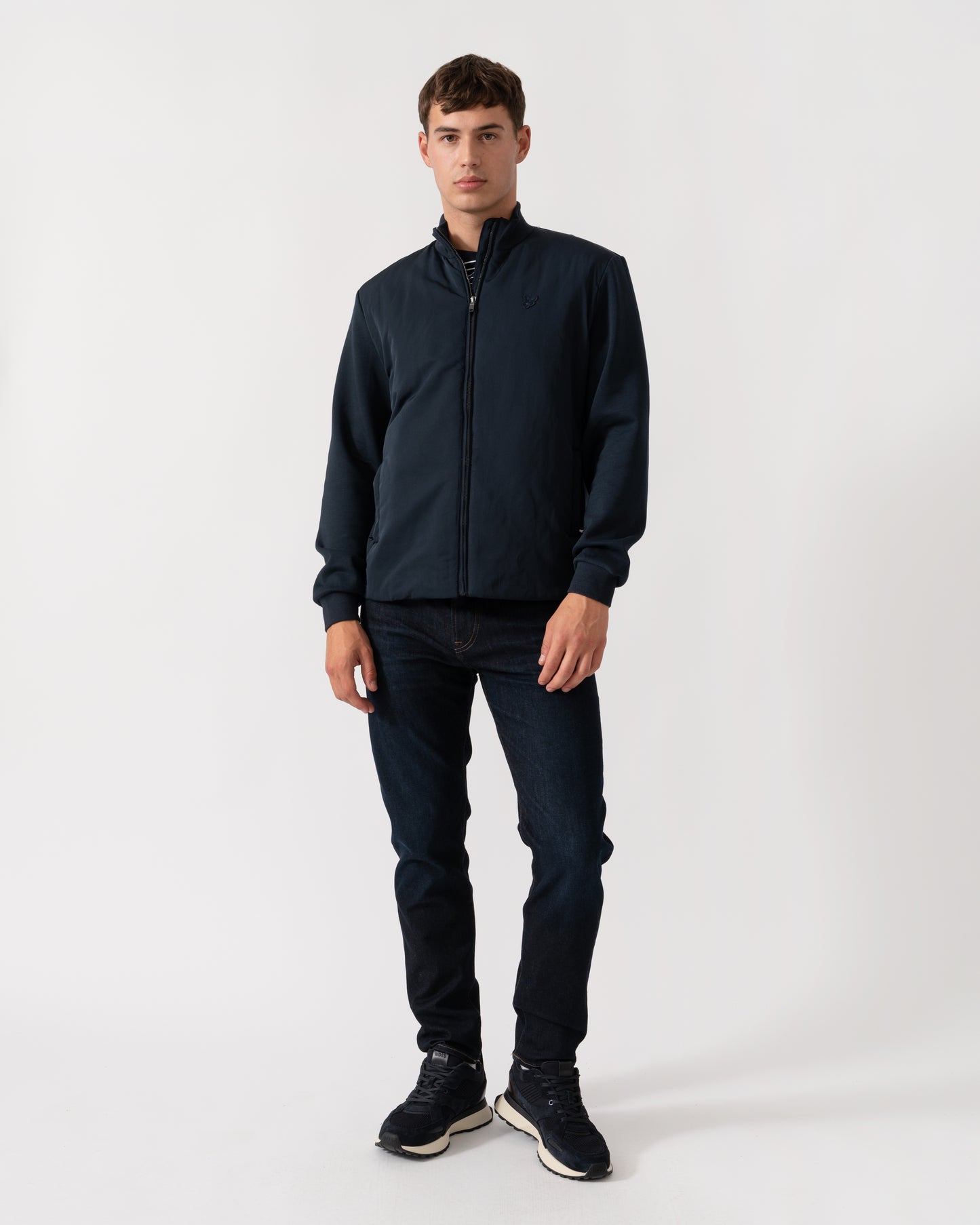 Lyle & Scott Tonal Hybrid Jacket - Z271 Dark Navy