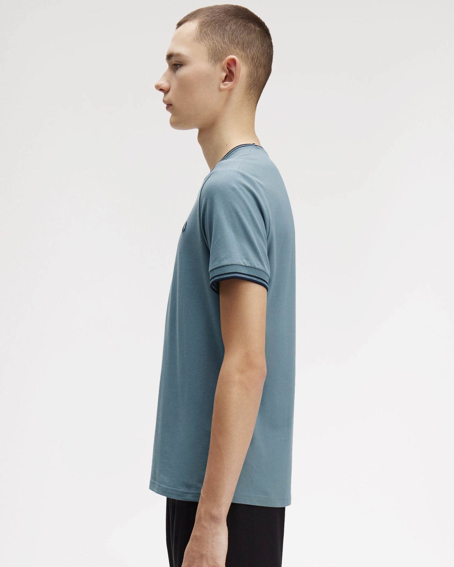 Fred Perry Mens Twin Tipped T-Shirt - Stockport Blue/Navy/Navy Z56