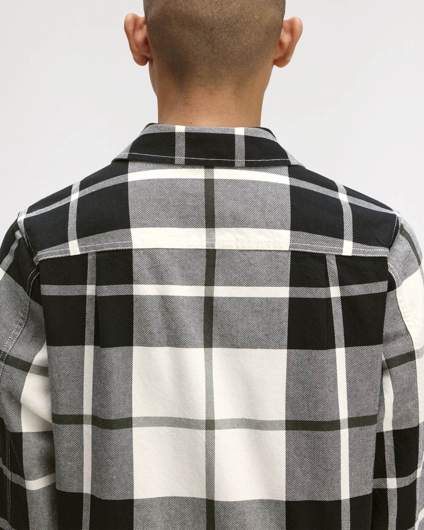 Fred Perry Mens Tartan Twill Overshirt - Ecru 560