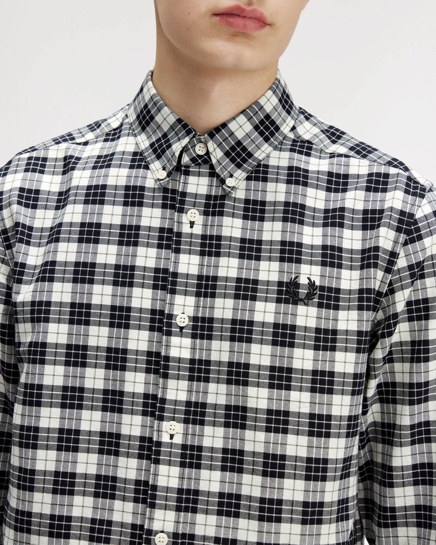 Tartan Oxford Shirt - Ecru 560