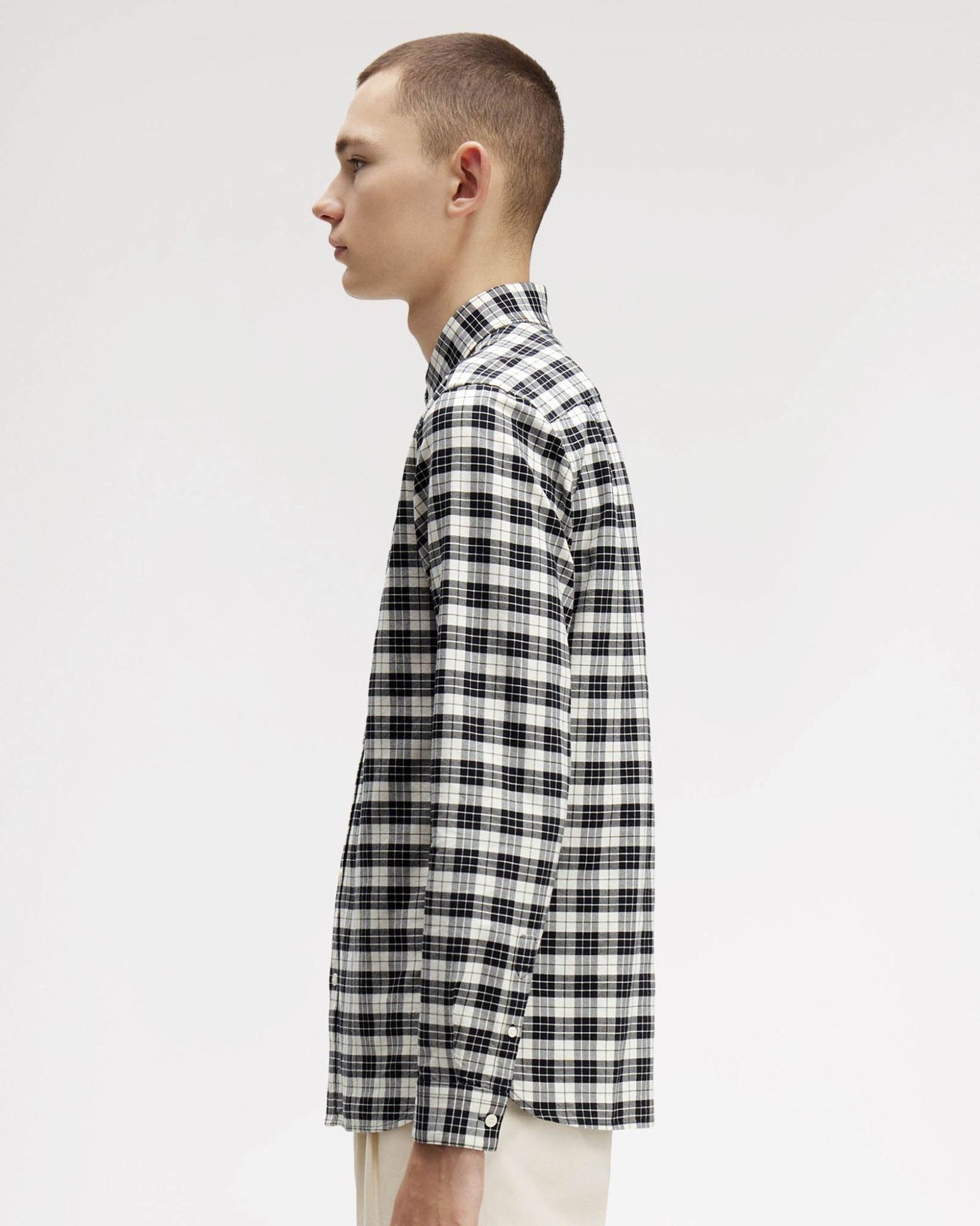 Tartan Oxford Shirt - Ecru 560