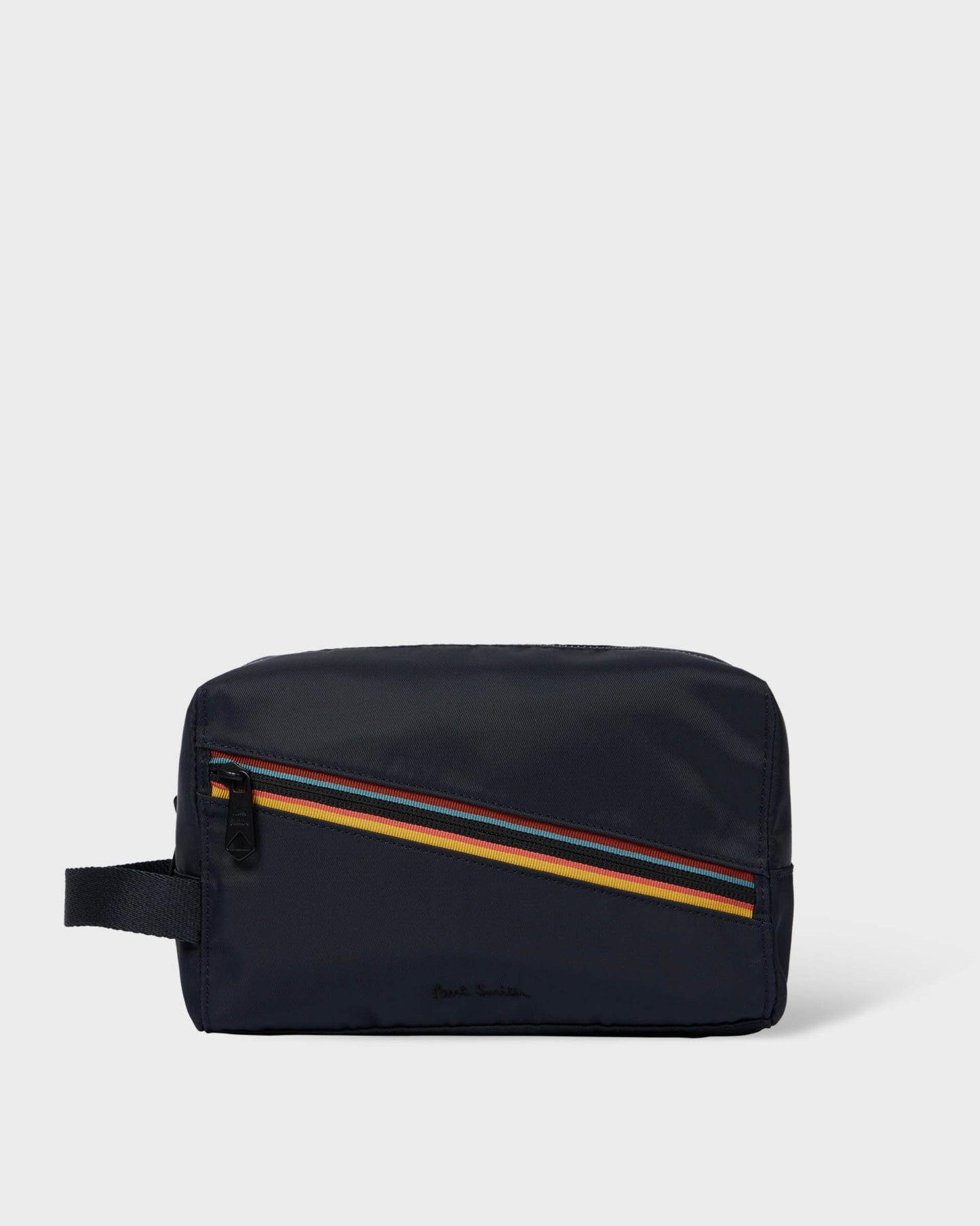 Paul Smith Mens Signature Stripe Washbag - 49 Very Dark Navy