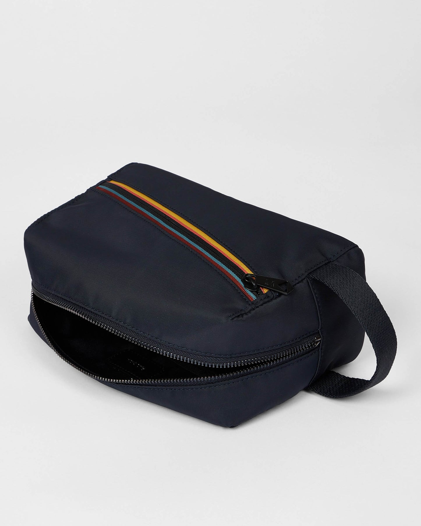 Paul Smith Mens Signature Stripe Washbag - 49 Very Dark Navy