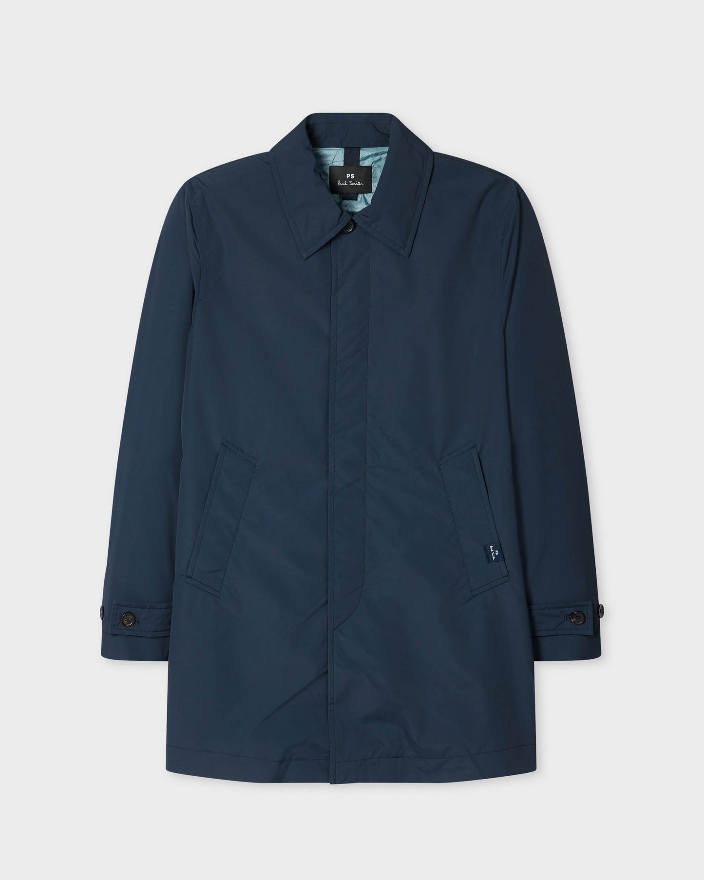 PS Paul Smith Mens Lined Mac - 49 Very Dark Navy