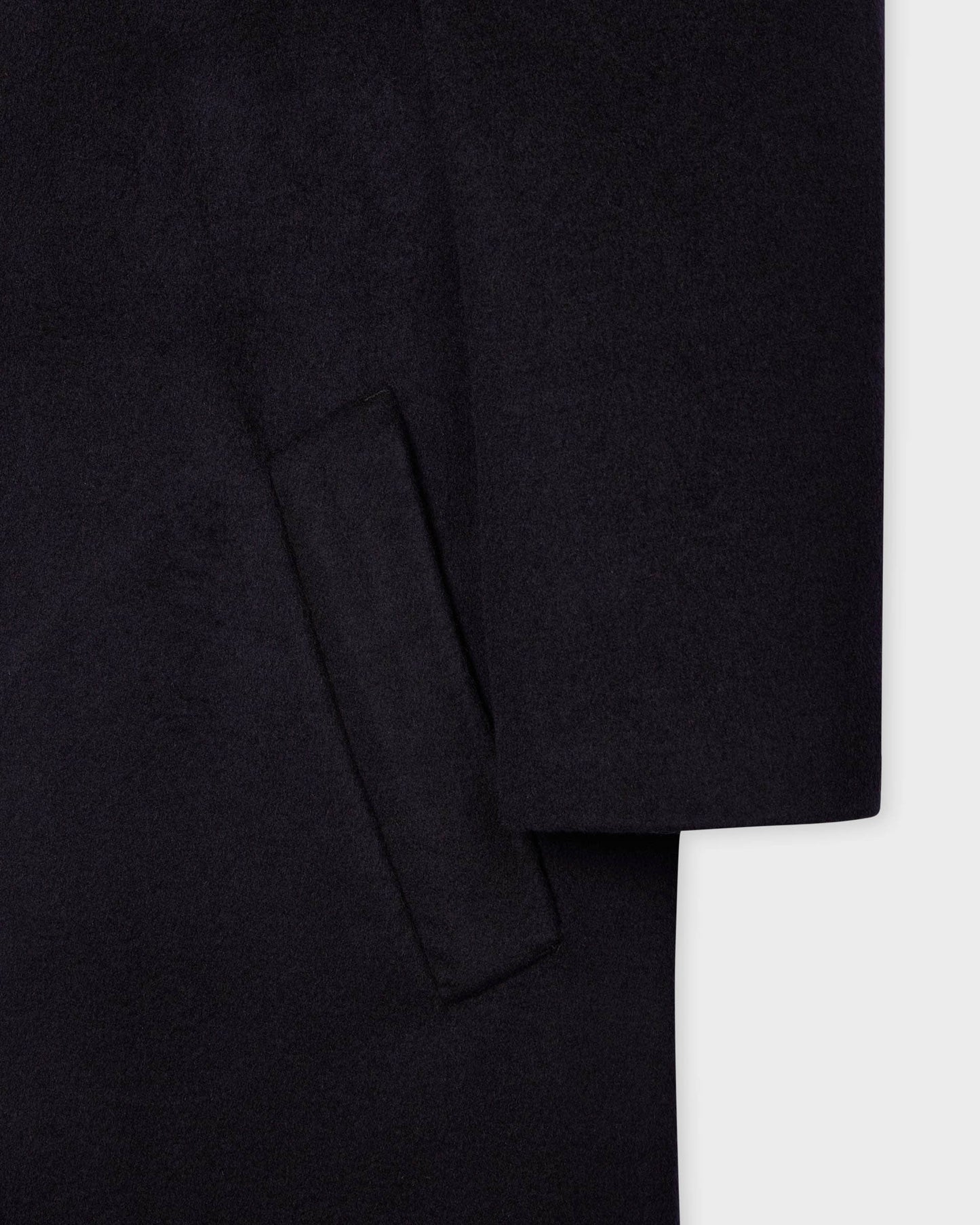 PS Paul Smith Mens Double-Face Wool-Blend Overcoat - 49 Very Dark Navy