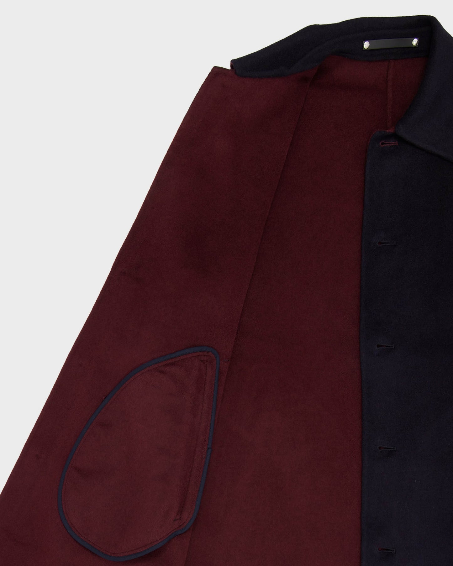 PS Paul Smith Mens Double-Face Wool-Blend Overcoat - 49 Very Dark Navy