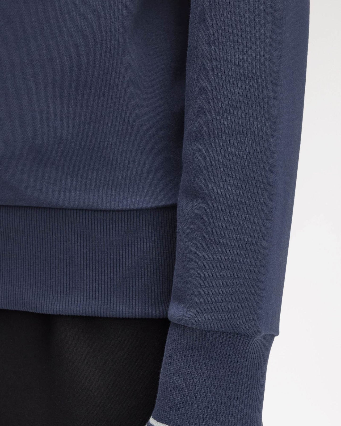 Fred Perry Mens Crew Neck Sweatshirt - Dark Airforce/Light Ice/Bayleaf Z47