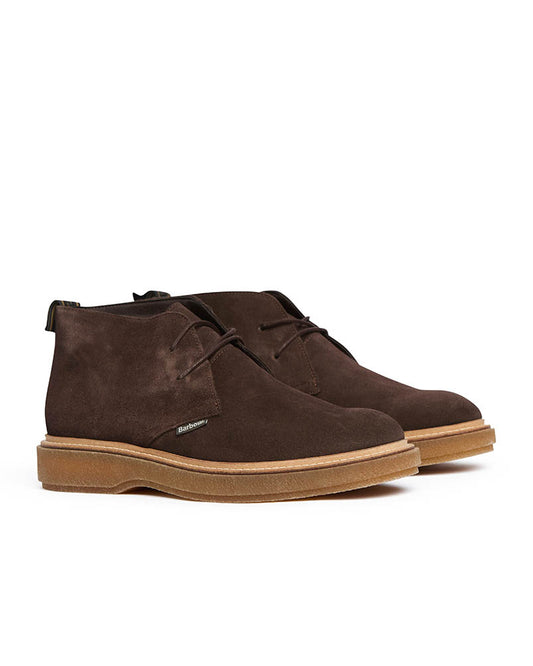 Barbour Blaine Mens Chukka Boots - Choc Suede