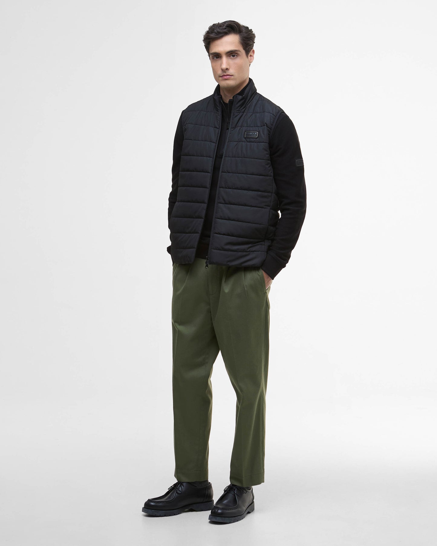 Barbour International Aldon Mens Quilted Gilet - Black