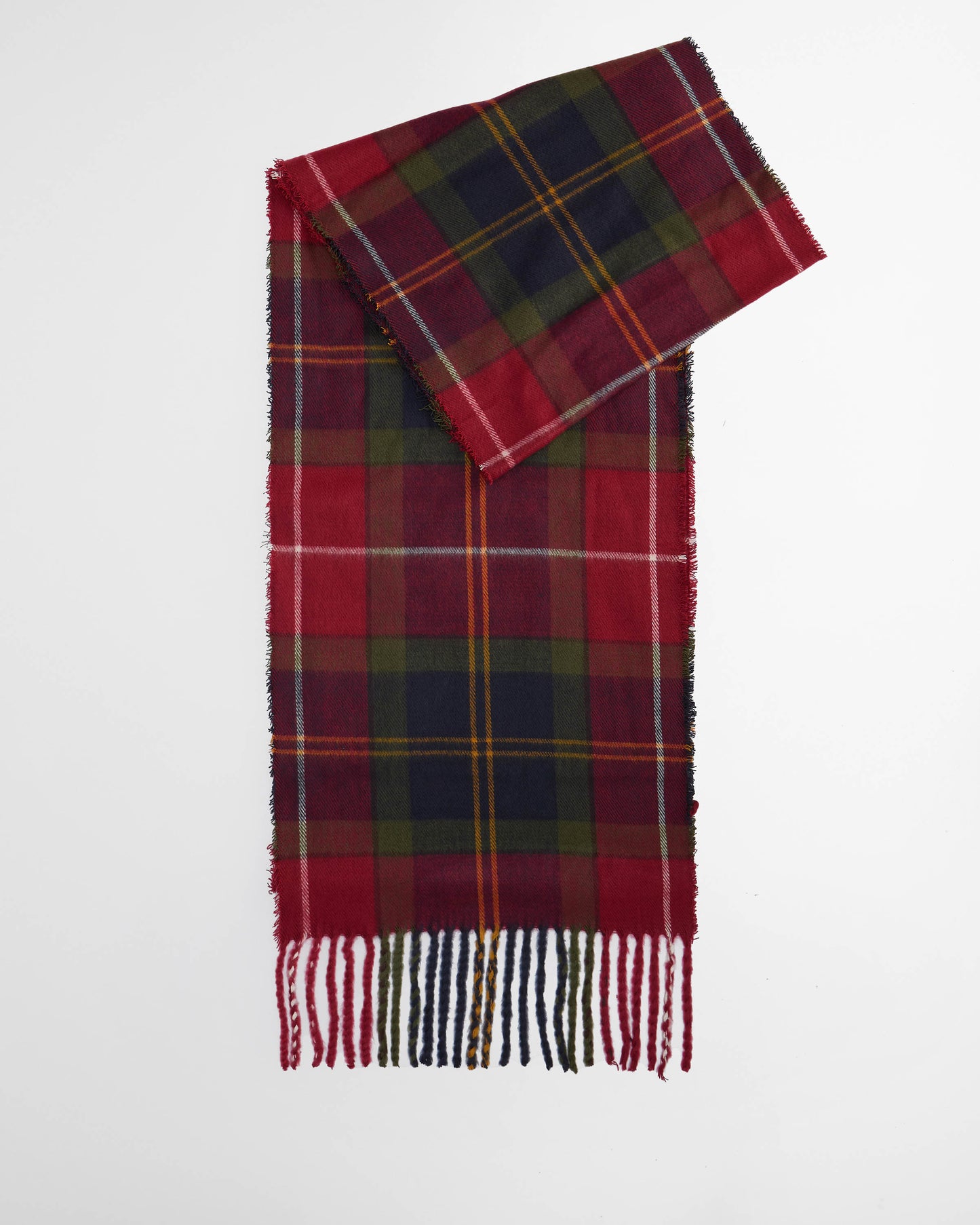 Barbour Mens Swinton Beanie & Galingale Scarf Gift Set - Winterberry Tartan