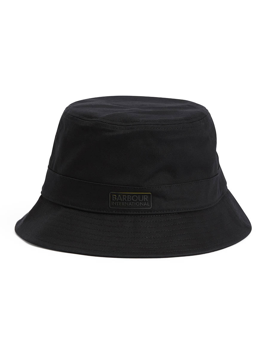 Barbour International Norton Drill Mens Bucket Hat - Black/Shadow
