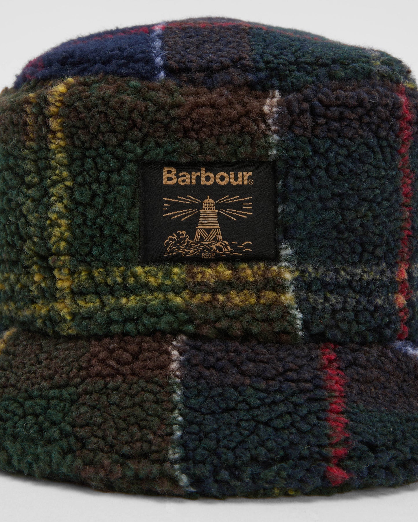 Barbour Field Fleece Mens Bucket Hat- Classic Tartan