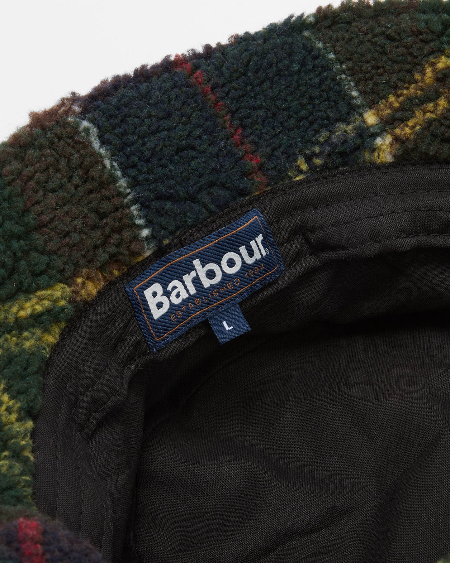 Barbour Field Fleece Mens Bucket Hat- Classic Tartan