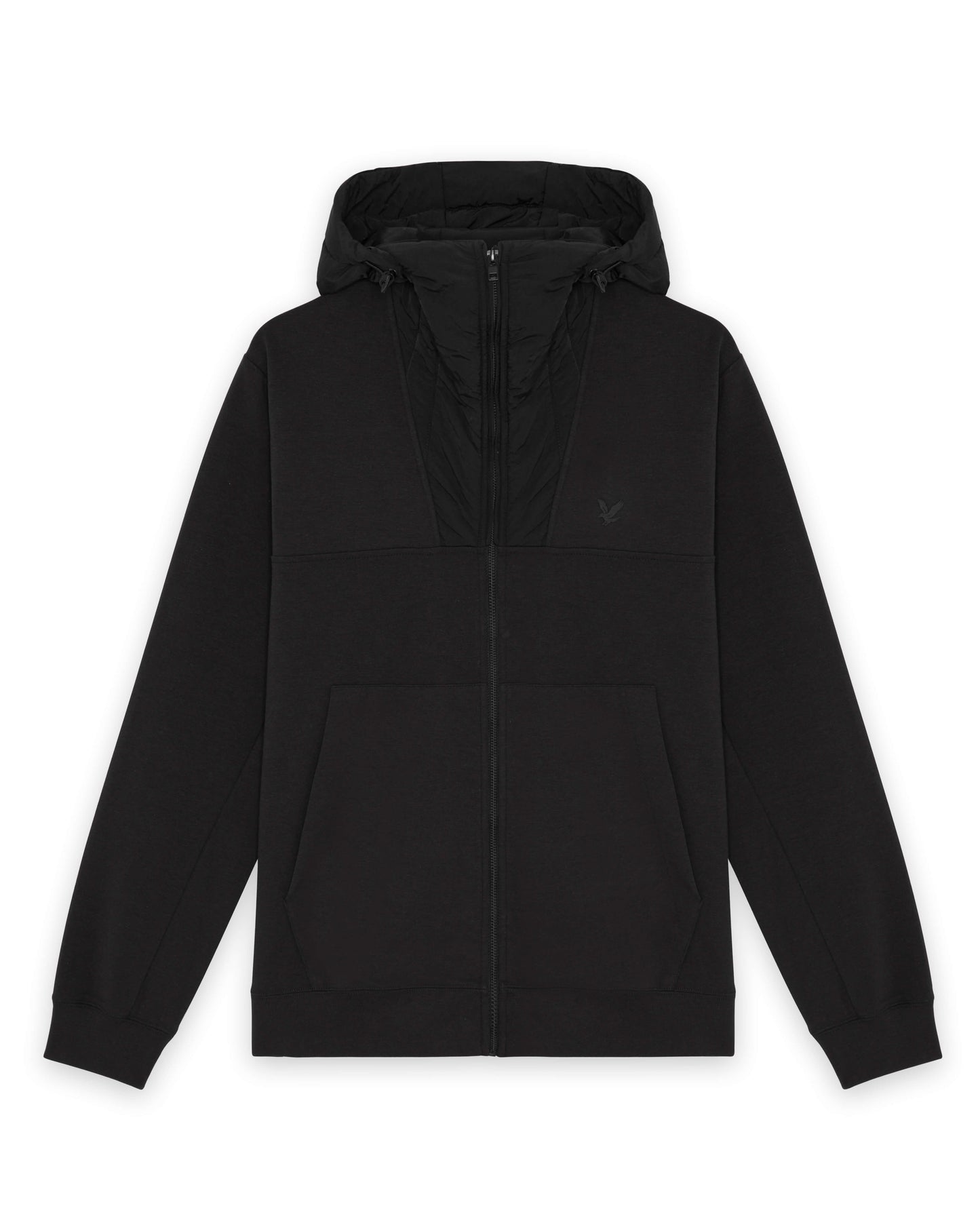 Lyle & Scott Panelled Hybrid Jacket - X002 Black Ice