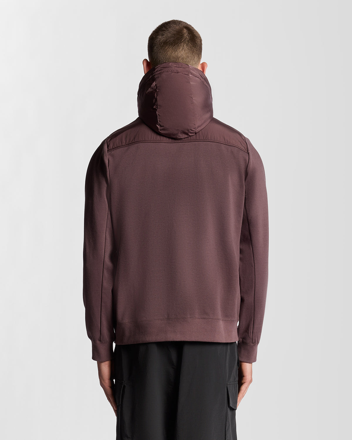 Lyle & Scott Panelled Hybrid Jacket - X863 Espresso