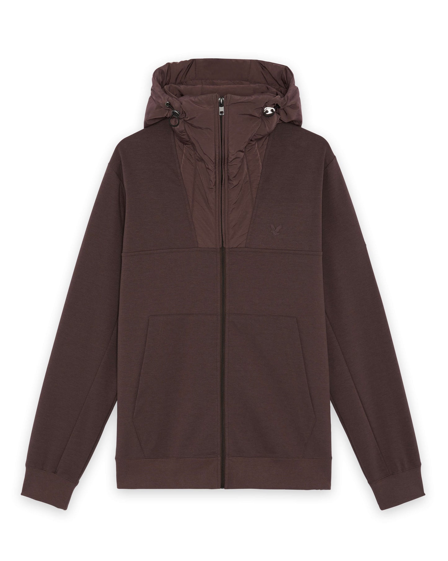 Lyle & Scott Panelled Hybrid Jacket - X863 Espresso