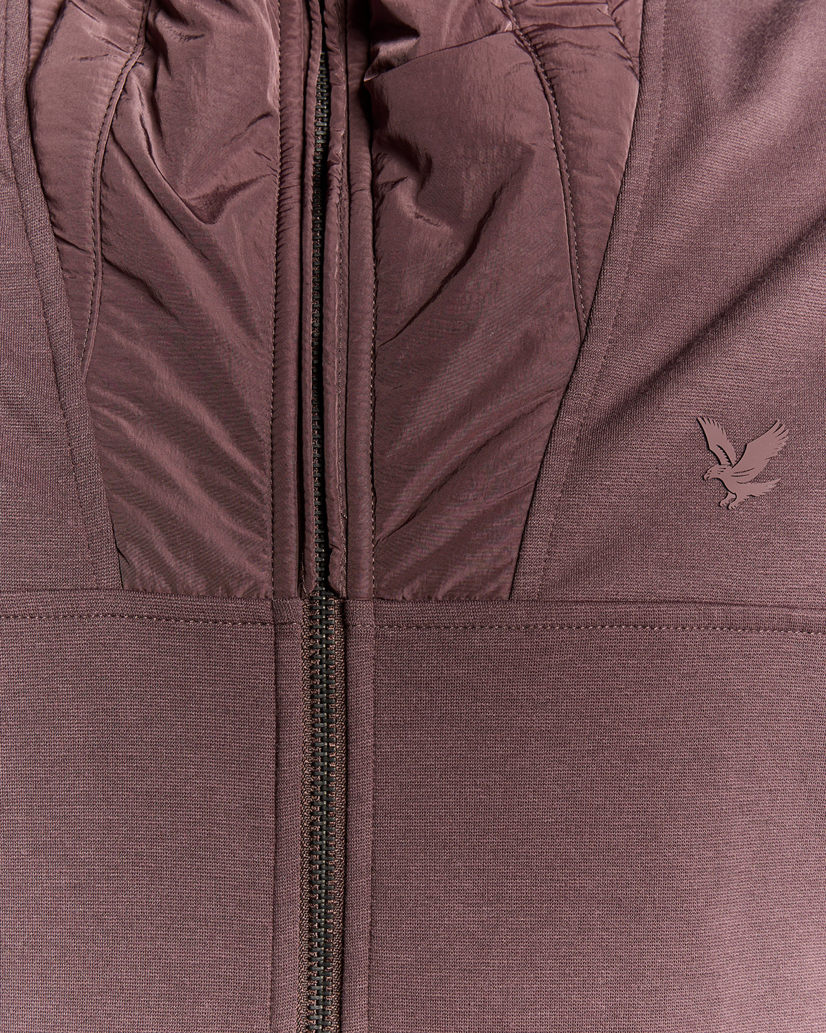 Lyle & Scott Panelled Hybrid Jacket - X863 Espresso
