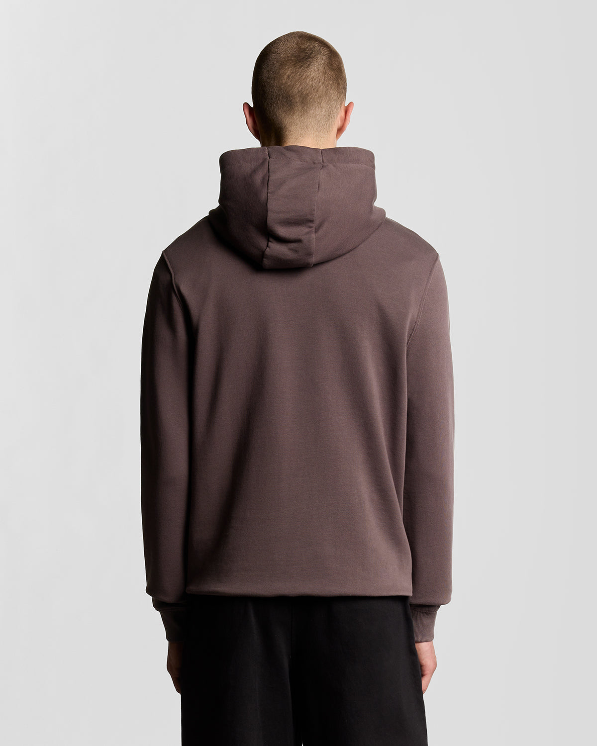 Lyle & Scott Zip Through Mens Hoodie ML420VOG - X863 Espresso