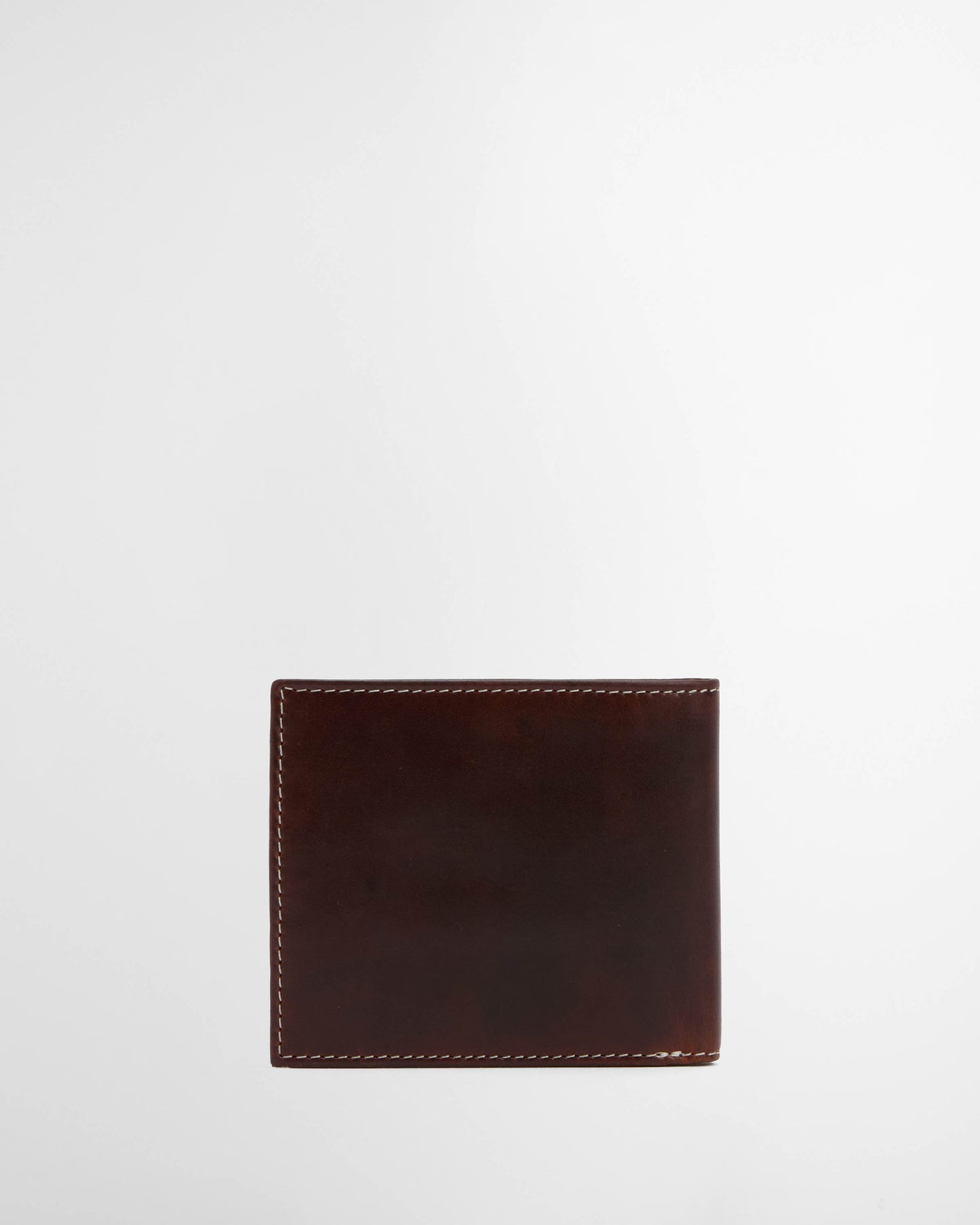Barbour Bilton Mens Leather Wallet Burnt - Chocolate Brown