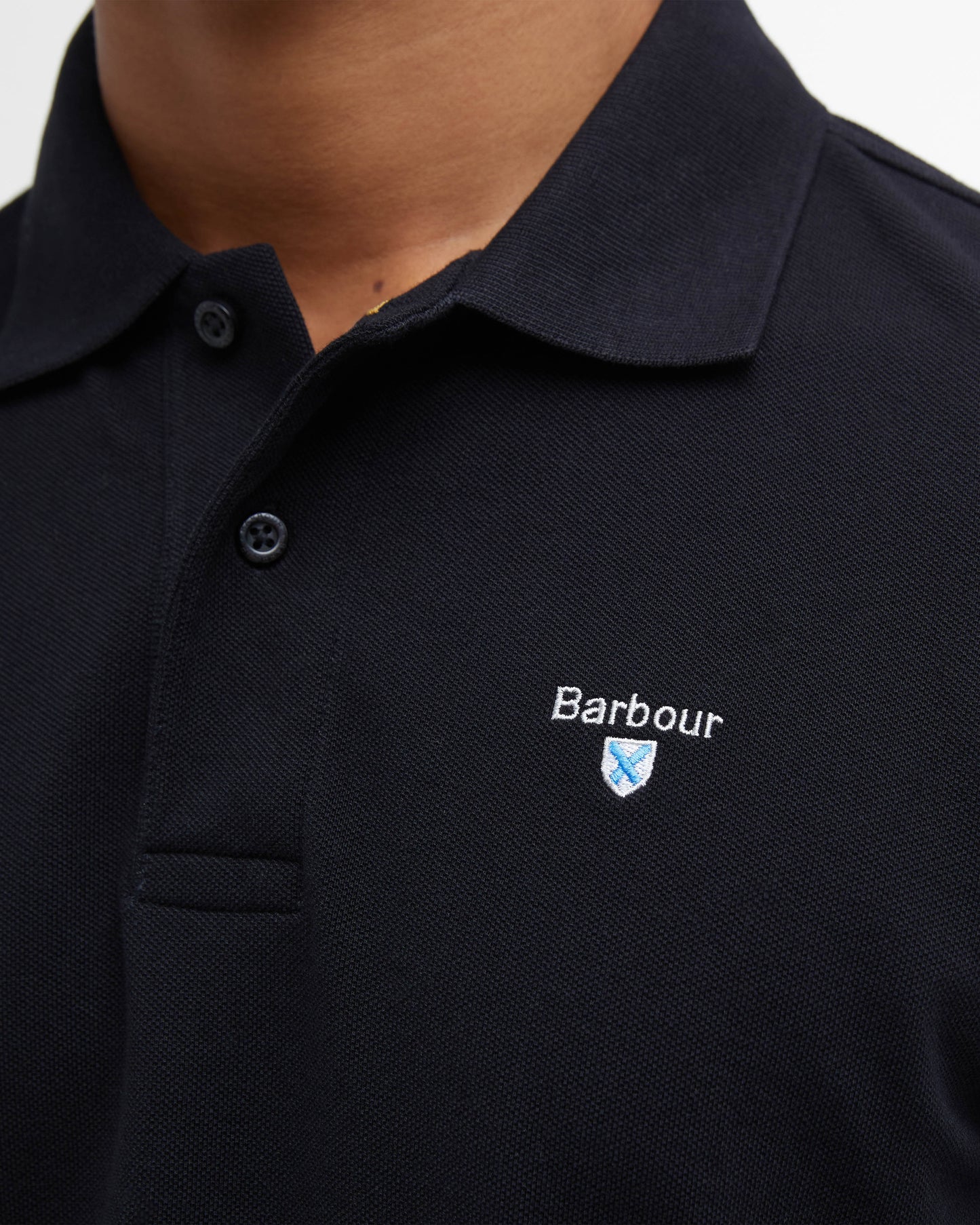 Barbour Mens Sports Polo Shirt - Black