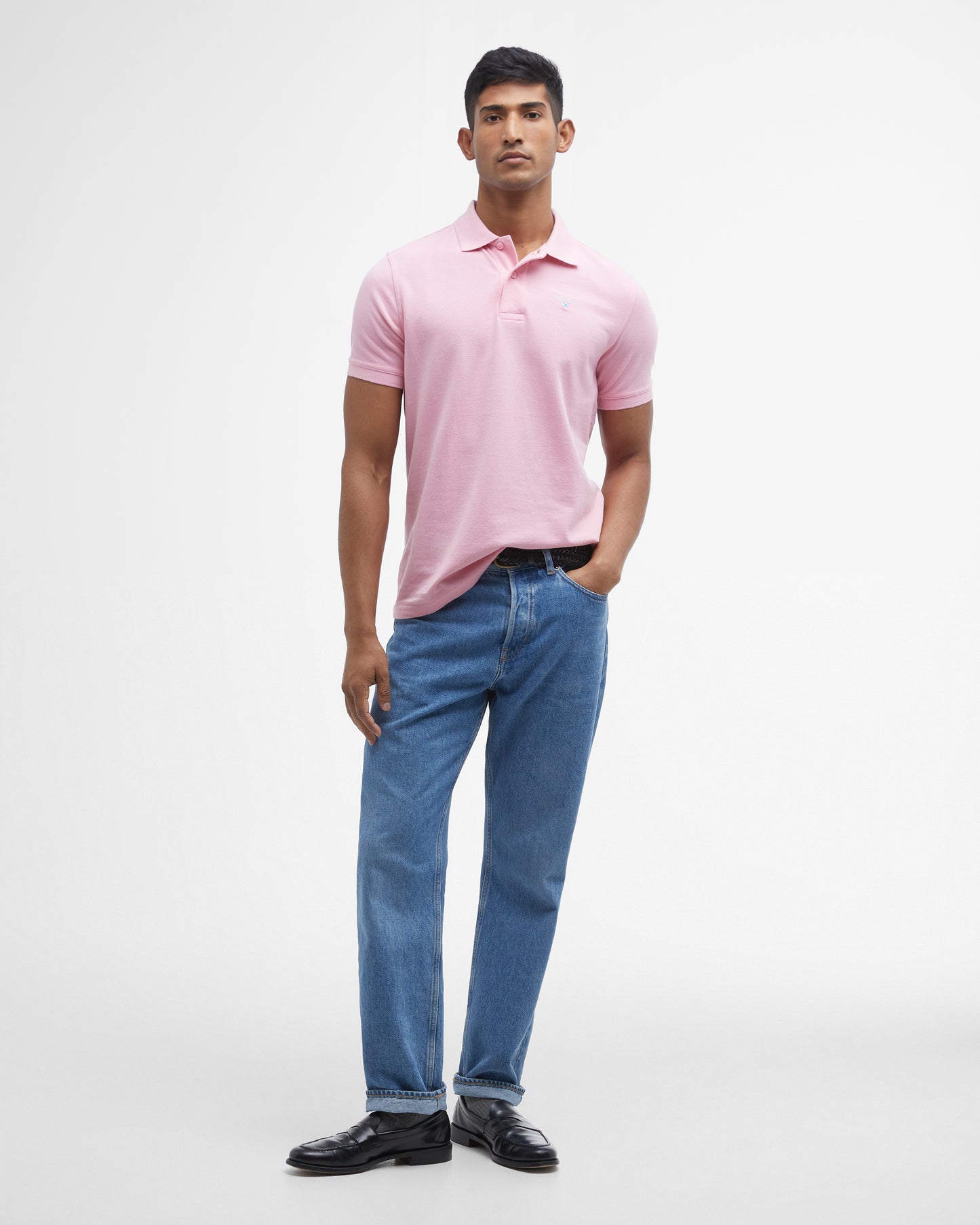 Barbour Mens Sports Polo Shirt - Pink