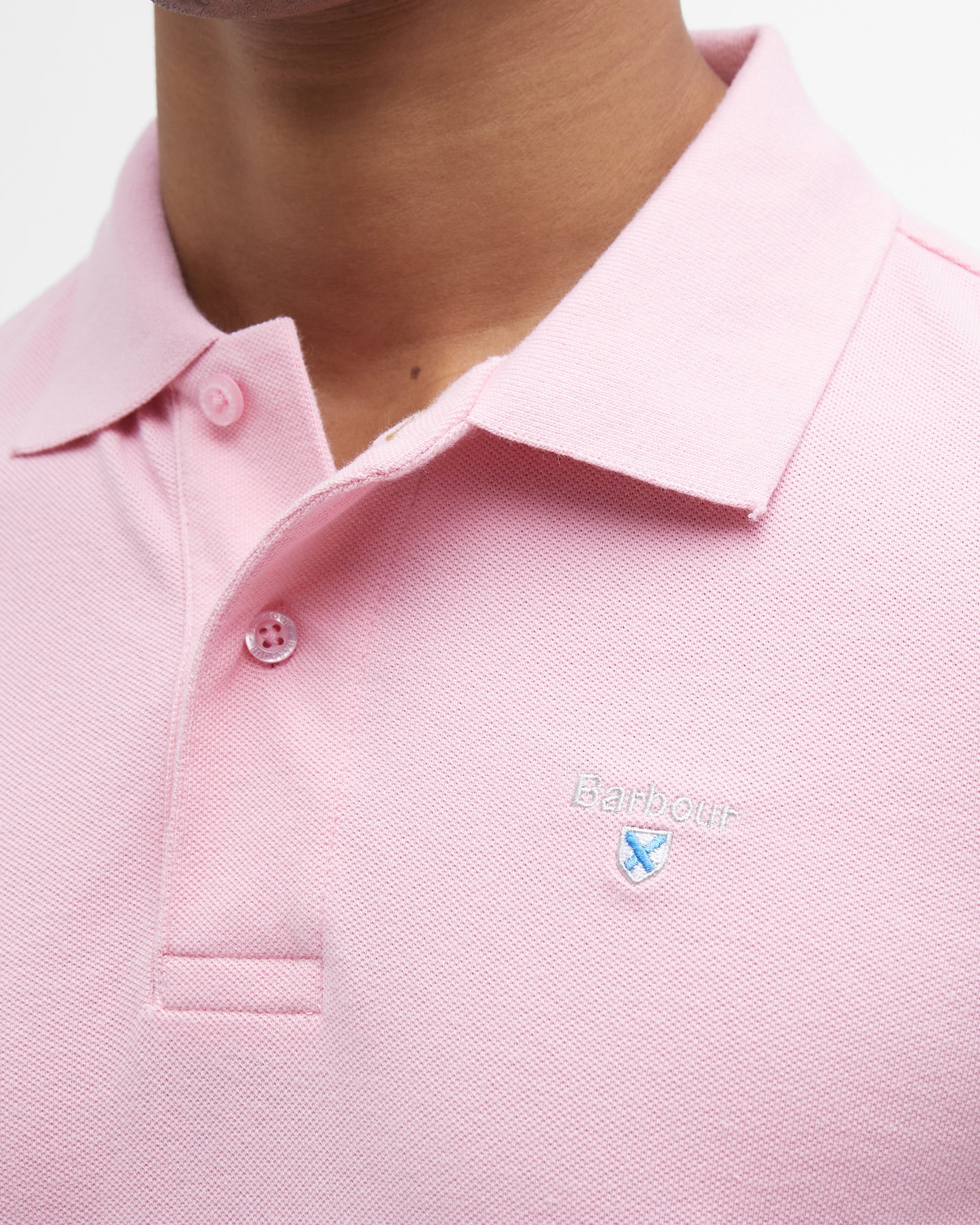 Barbour Mens Sports Polo Shirt - Pink