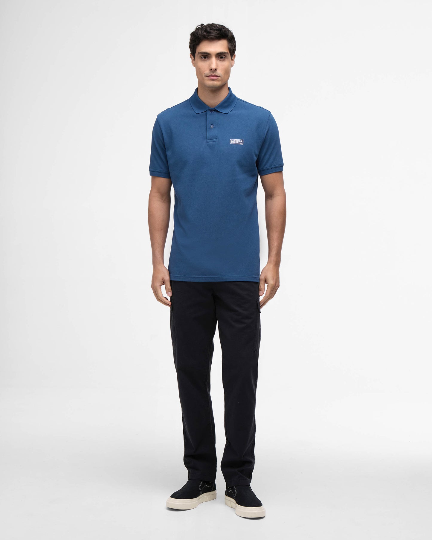Barbour International Essential Short Sleeve Mens Polo - Insignia Blue