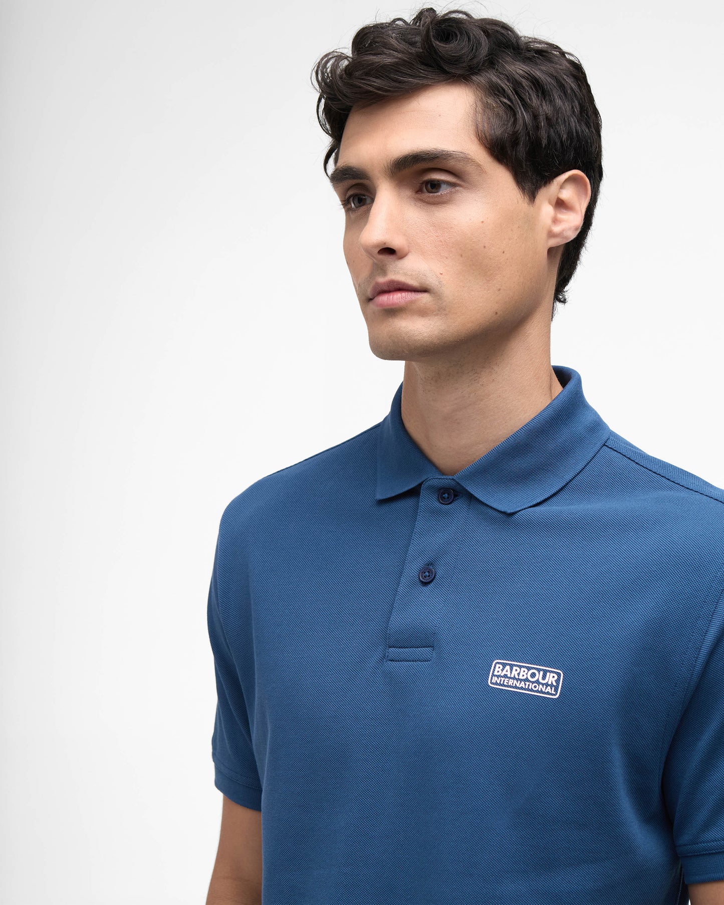 Barbour International Essential Short Sleeve Mens Polo - Insignia Blue