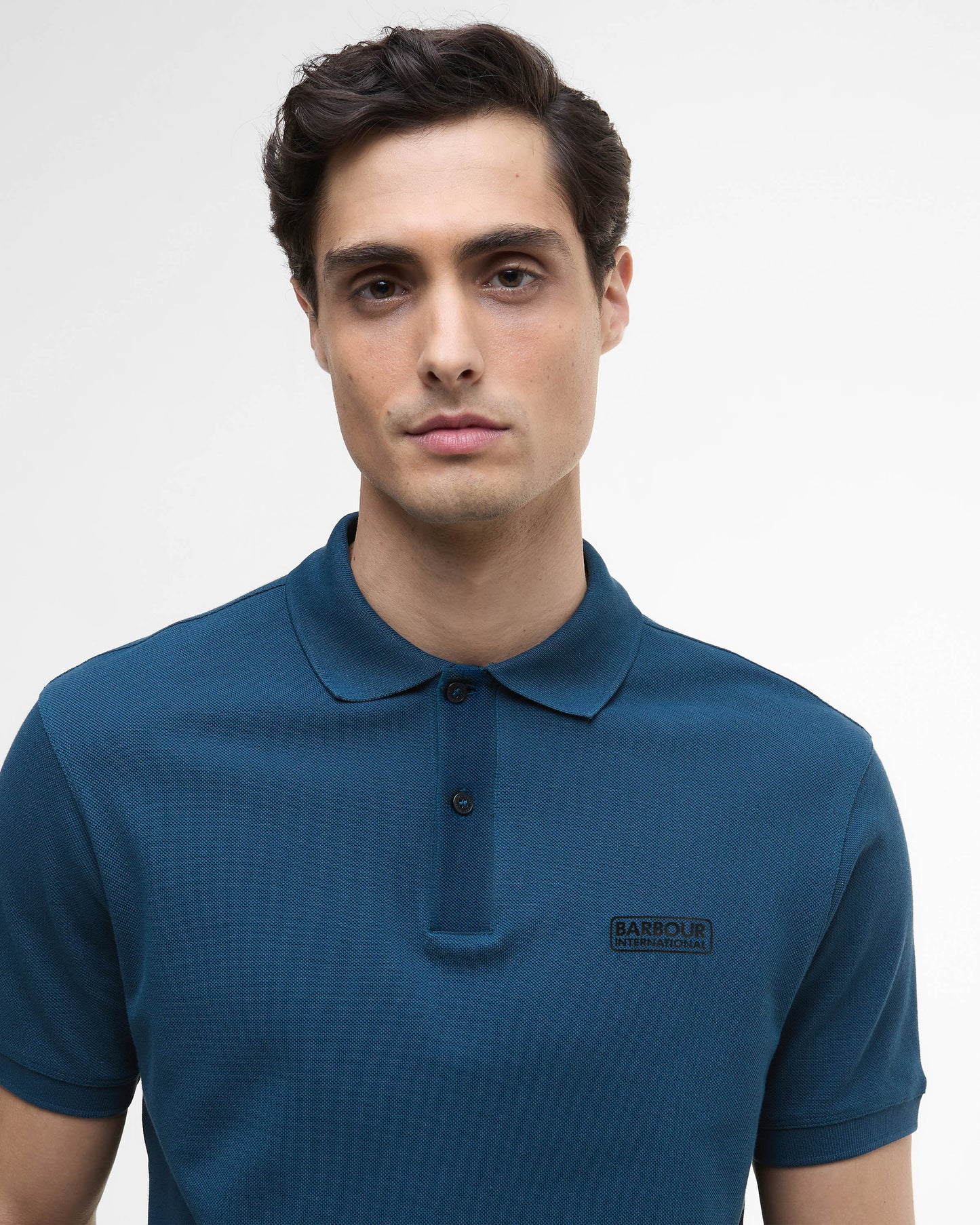 Barbour International Essential Short Sleeve Mens Polo - Shaded Emerald
