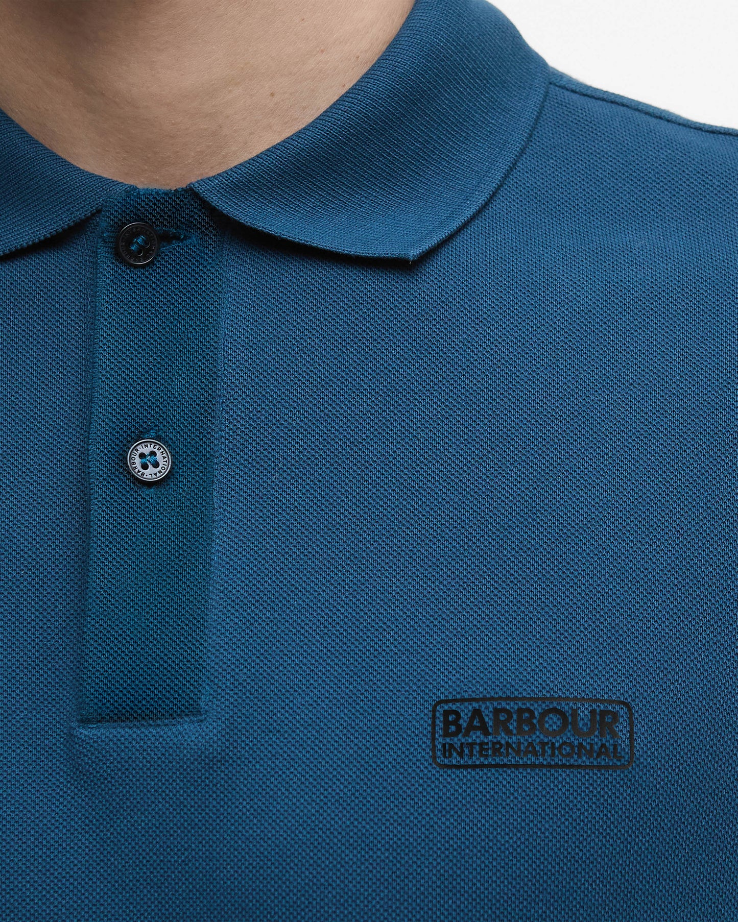 Barbour International Essential Short Sleeve Mens Polo - Shaded Emerald