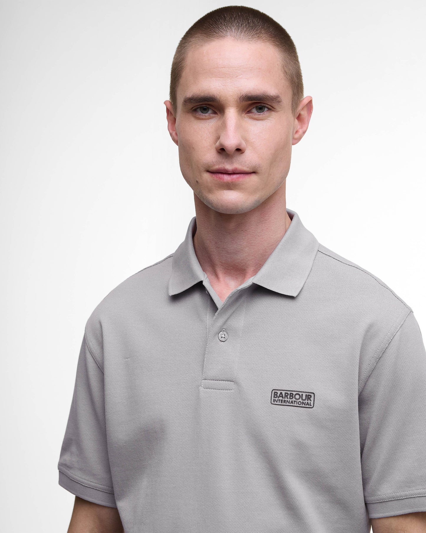 Barbour International Essential Short Sleeve Mens Polo - Ultimate Grey