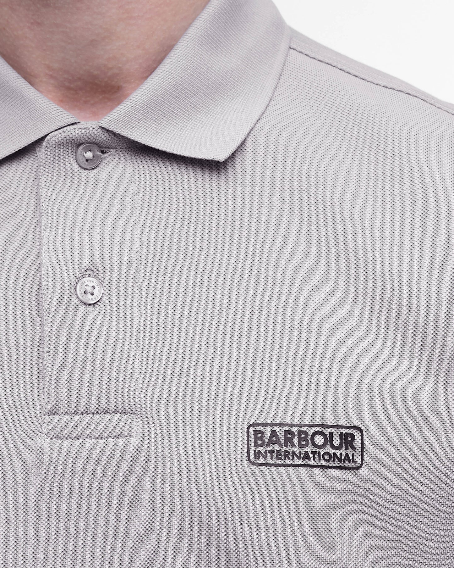Barbour International Essential Short Sleeve Mens Polo - Ultimate Grey