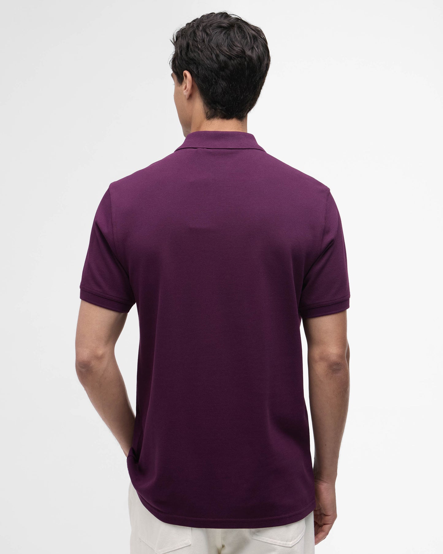 Barbour International Essential Short Sleeve Mens Polo - Potent Merlot